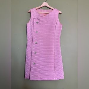 Vintage 1960s Pink Shift Dress size 6
